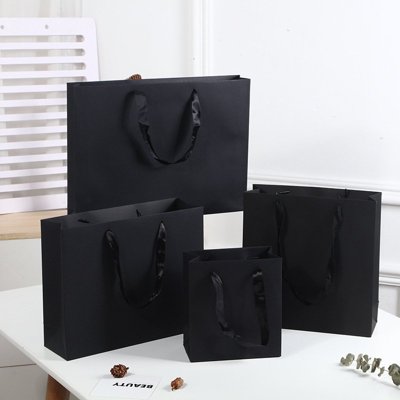 Large White Card Paper Shopping Bag with Handles main image 7