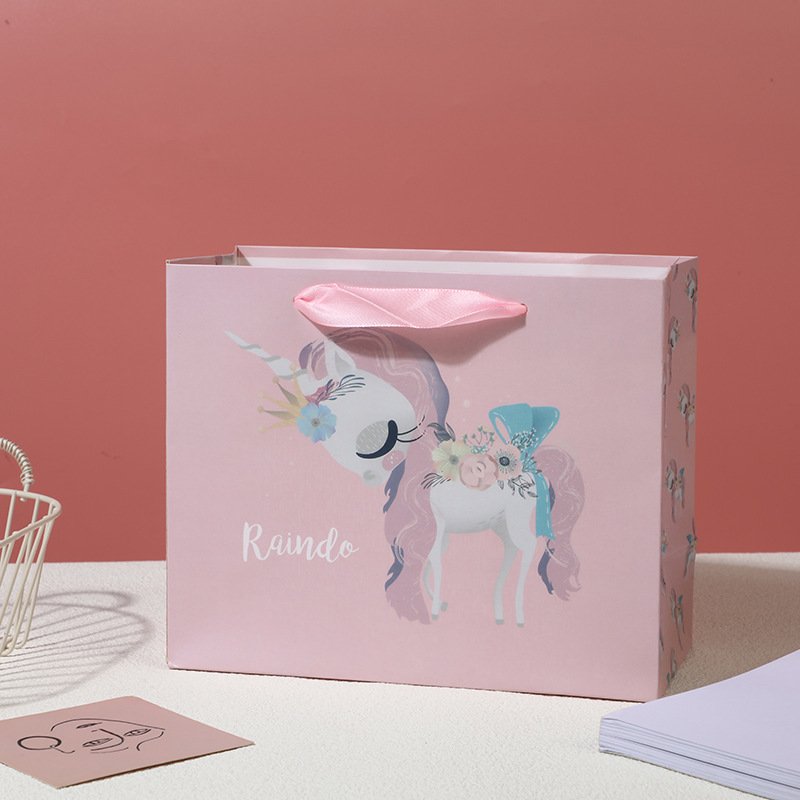 Large White Card Paper Shopping Bag with Handles main image 11
