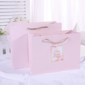 Large White Card Paper Shopping Bag with Handles main image 12