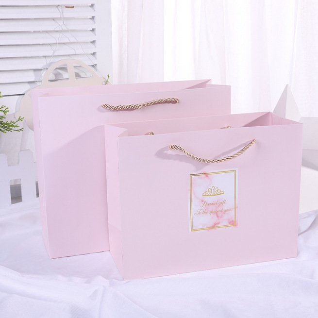 Large White Card Paper Shopping Bag with Handles main image 12