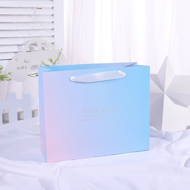 Large White Card Paper Shopping Bag with Handles main image 13