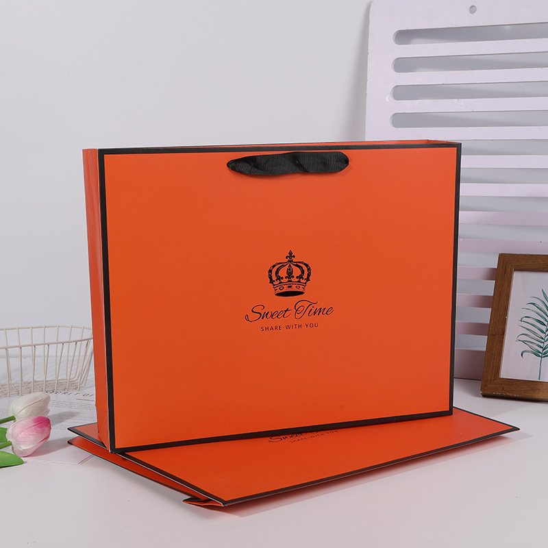 Large White Card Paper Shopping Bag with Handles main image 17