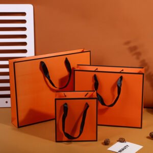 Large White Card Paper Shopping Bag with Handles main image 18