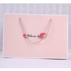 Large White Card Paper Shopping Bag with Handles main image 19