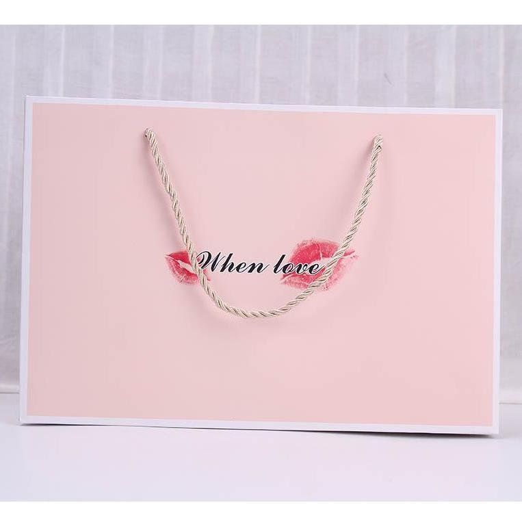 Large White Card Paper Shopping Bag with Handles main image 19
