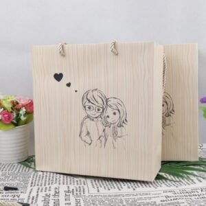 Large White Card Paper Shopping Bag with Handles main image 22