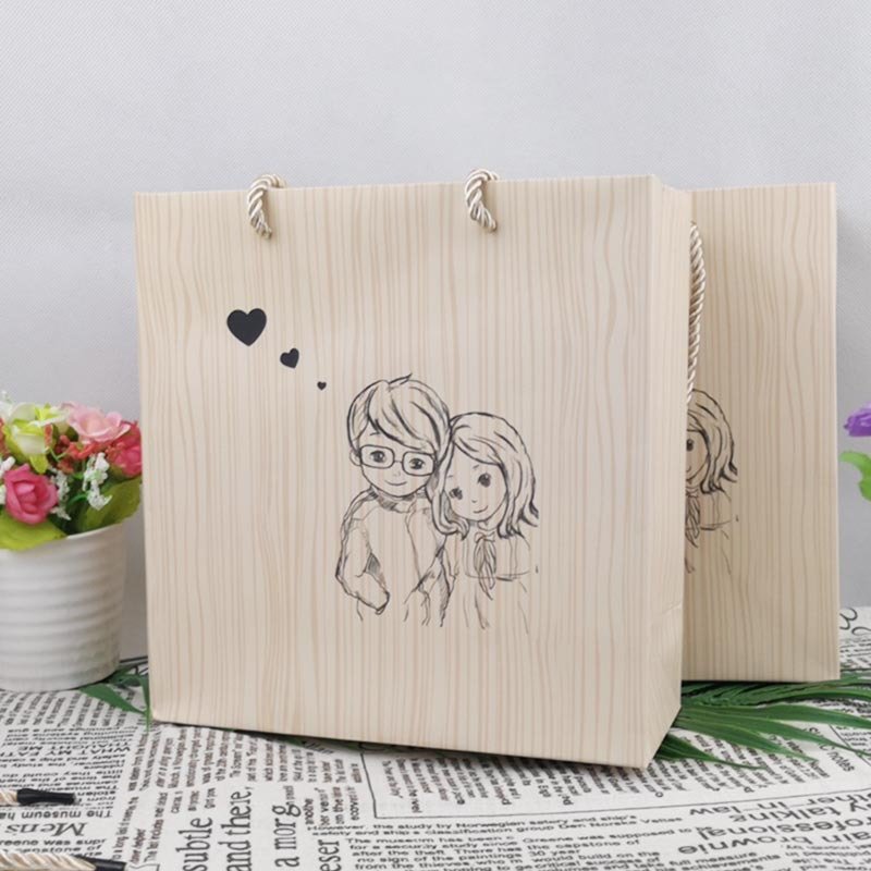 Large White Card Paper Shopping Bag with Handles main image 22