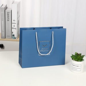Large White Card Paper Shopping Bag with Handles main image 25
