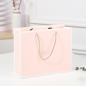 Large White Card Paper Shopping Bag with Handles main image 27