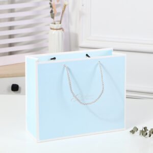 Large White Card Paper Shopping Bag with Handles main image 28