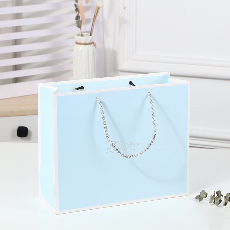 Large White Card Paper Shopping Bag with Handles main image 28
