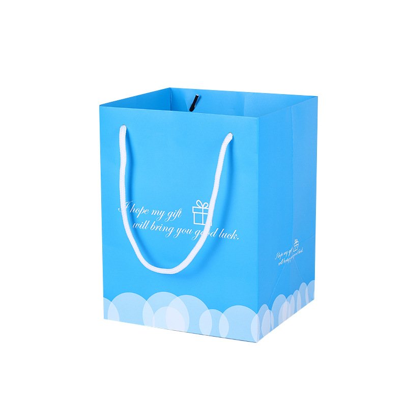 Large White Card Paper Shopping Bag with Handles main image 4