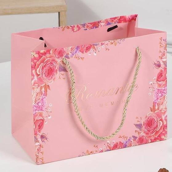 Large White Card Paper Shopping Bag with Handles main image 35