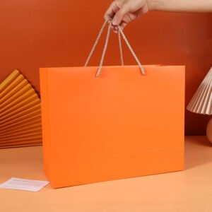Large White Card Paper Shopping Bag with Handles main image 37