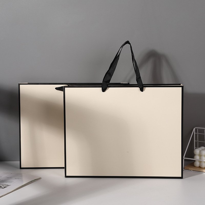 Large White Card Paper Shopping Bag with Handles main image 5