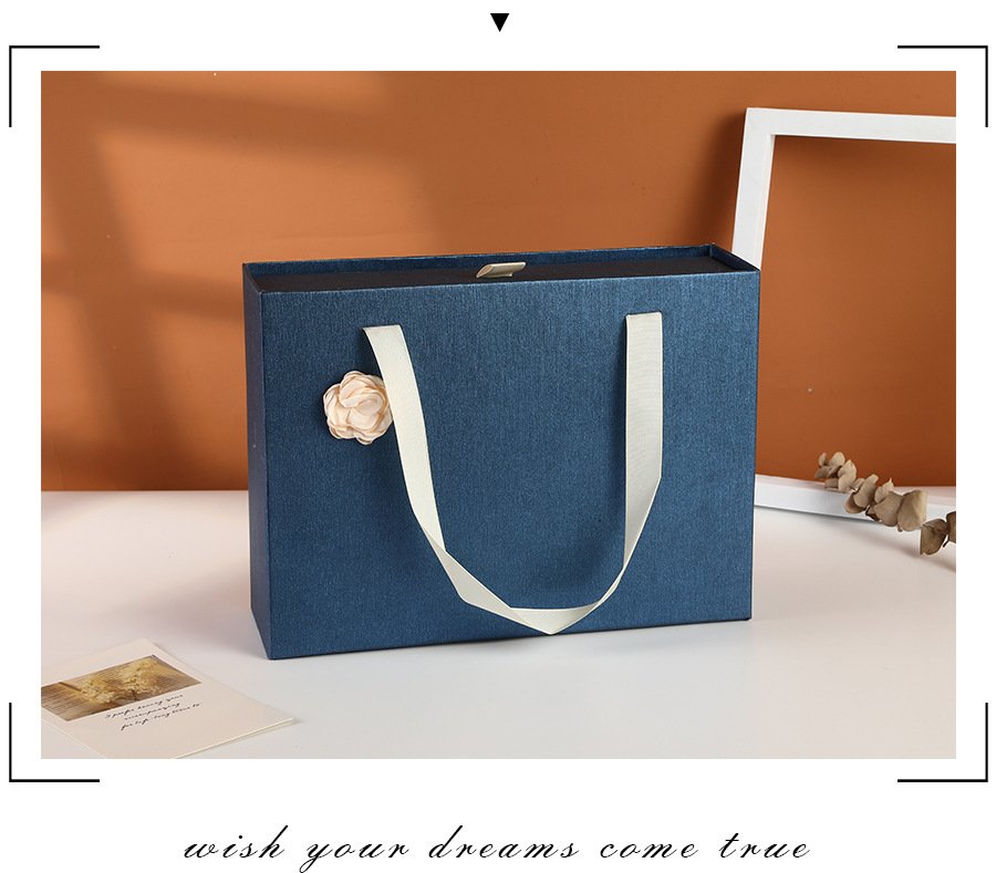 Large Navy Blue Gift Box for Men's Gifts detail image 9