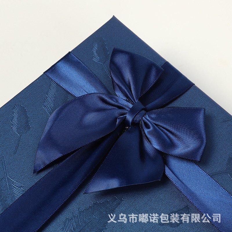 Blue Bow Business Gift Box with Carry Handle detail image 10