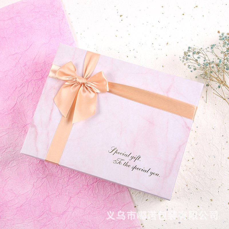 Blue Bow Business Gift Box with Carry Handle detail image 13