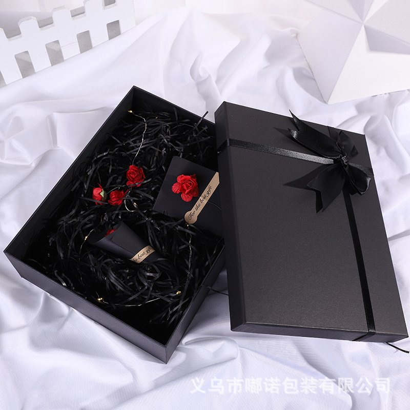 Blue Bow Business Gift Box with Carry Handle detail image 18