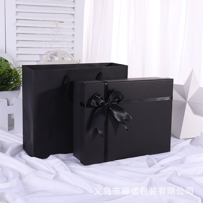 Blue Bow Business Gift Box with Carry Handle main image 9