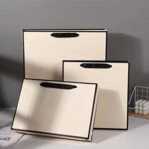 Orange Paper Shopping Bag with Handles main image 10
