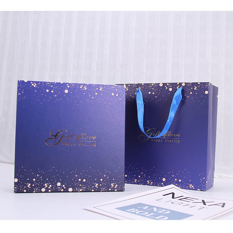 Marble Pattern Square Two-Piece Gift Box Set detail image 8