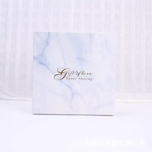 Marble Pattern Square Two-Piece Gift Box Set main image 4