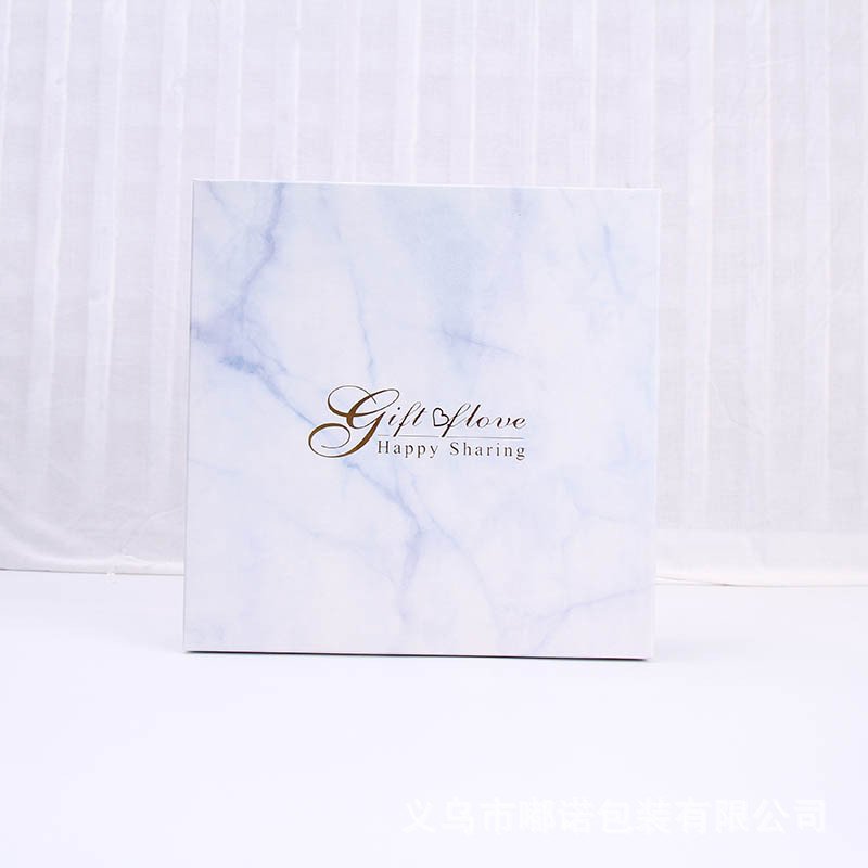 Marble Pattern Square Two-Piece Gift Box Set detail image 4