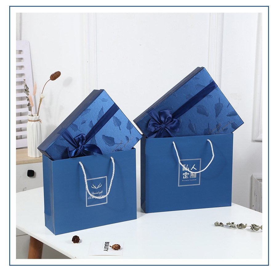 Blue Thick Card Paper Gift Bag detail image 10