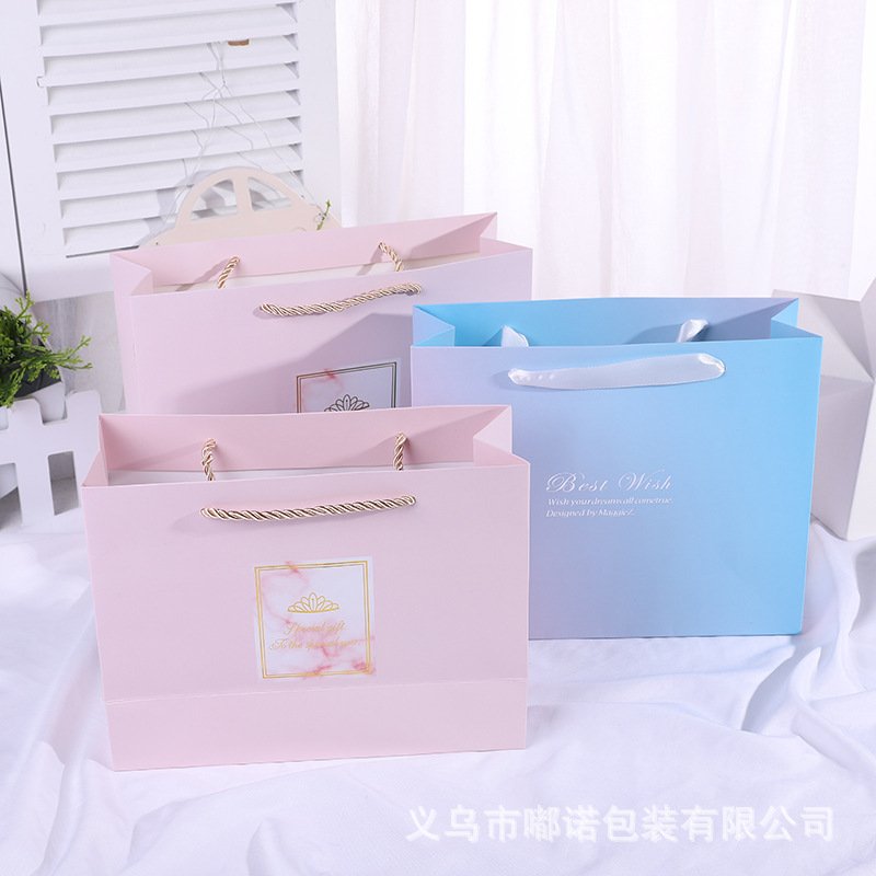 Blue Thick Card Paper Gift Bag main image 5