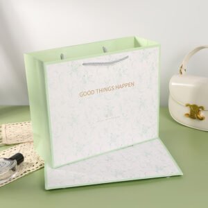Vintage Green Paper Shopping Gift Bag main image 8