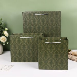 Vintage Green Paper Shopping Gift Bag main image 4