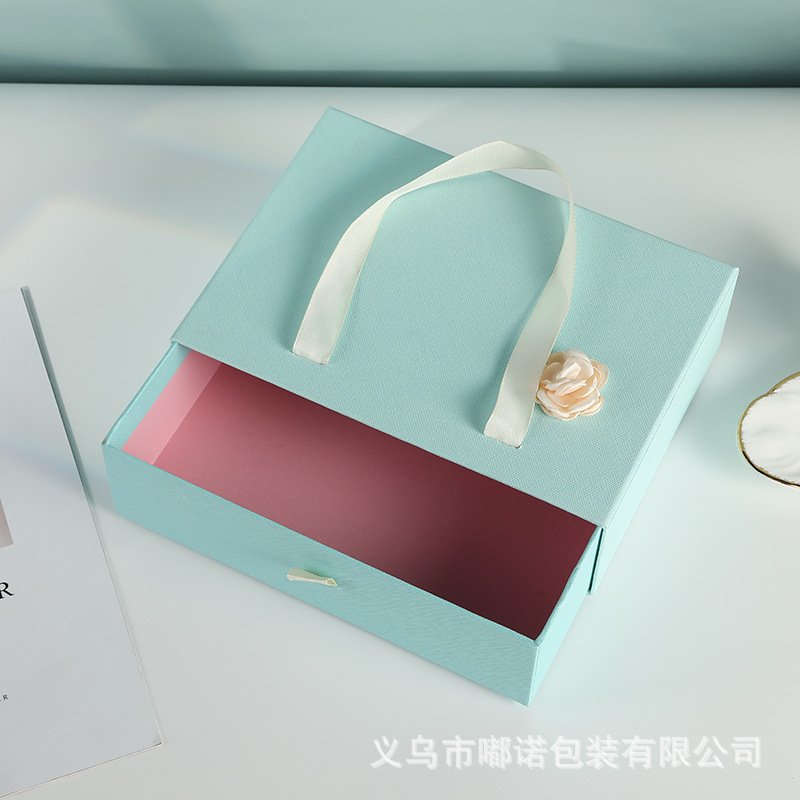 Light Blue Gift Box for Cosmetics and Small Gifts main image 3