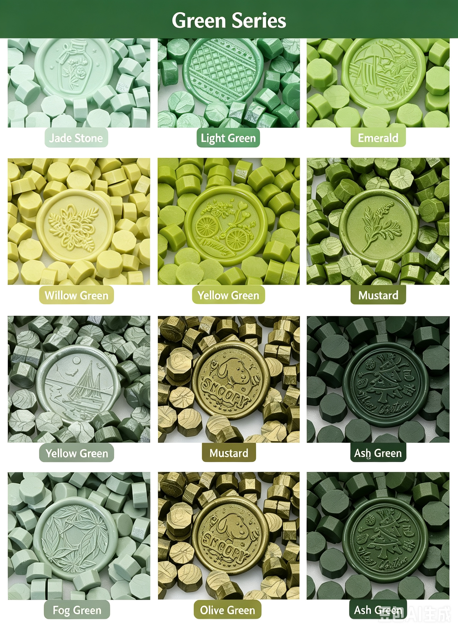 Mixed Color Sealing Wax Beads for Stamp Making detail image 28