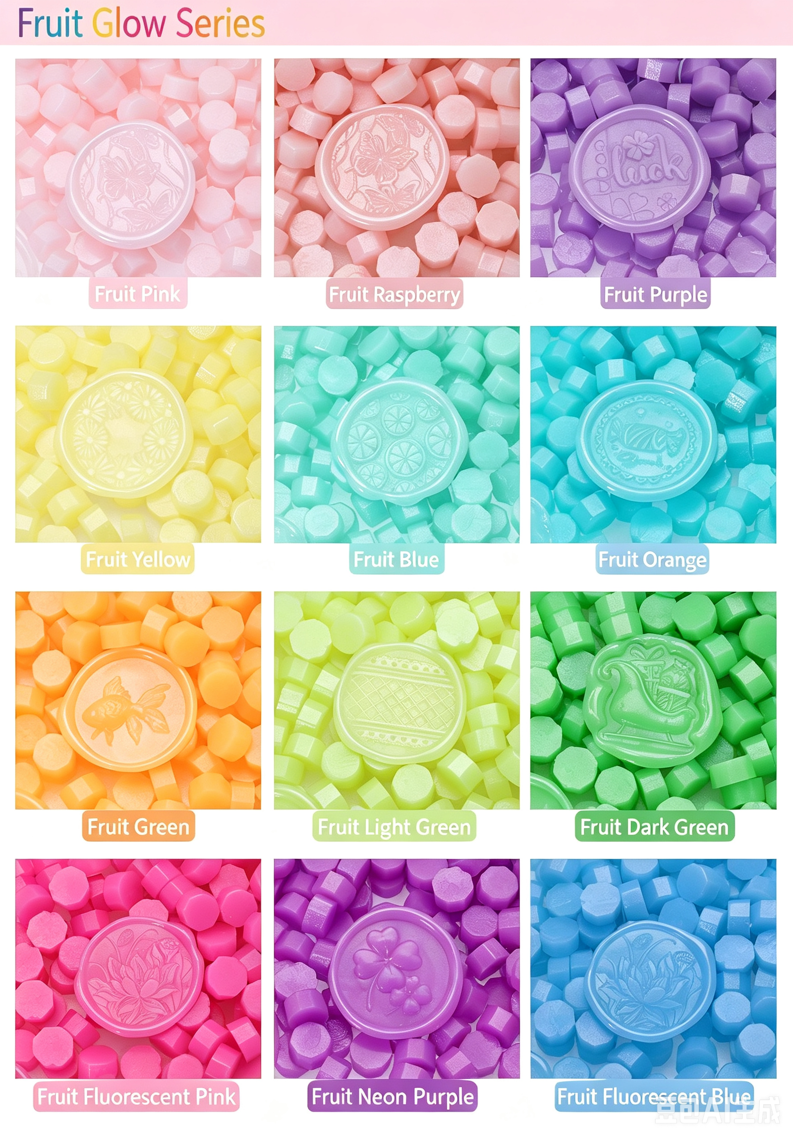 Mixed Color Sealing Wax Beads for Stamp Making detail image 32