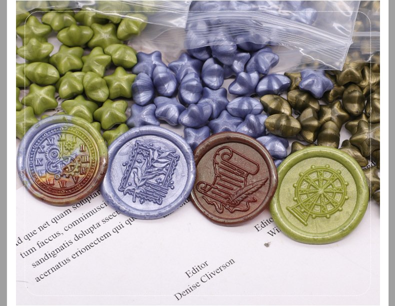 Pearl Color Sealing Wax Beads for Invitations and Crafts detail image 7