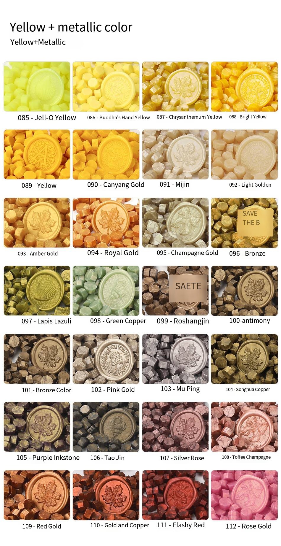 Assorted Sealing Wax Beads Color Collection detail image 15