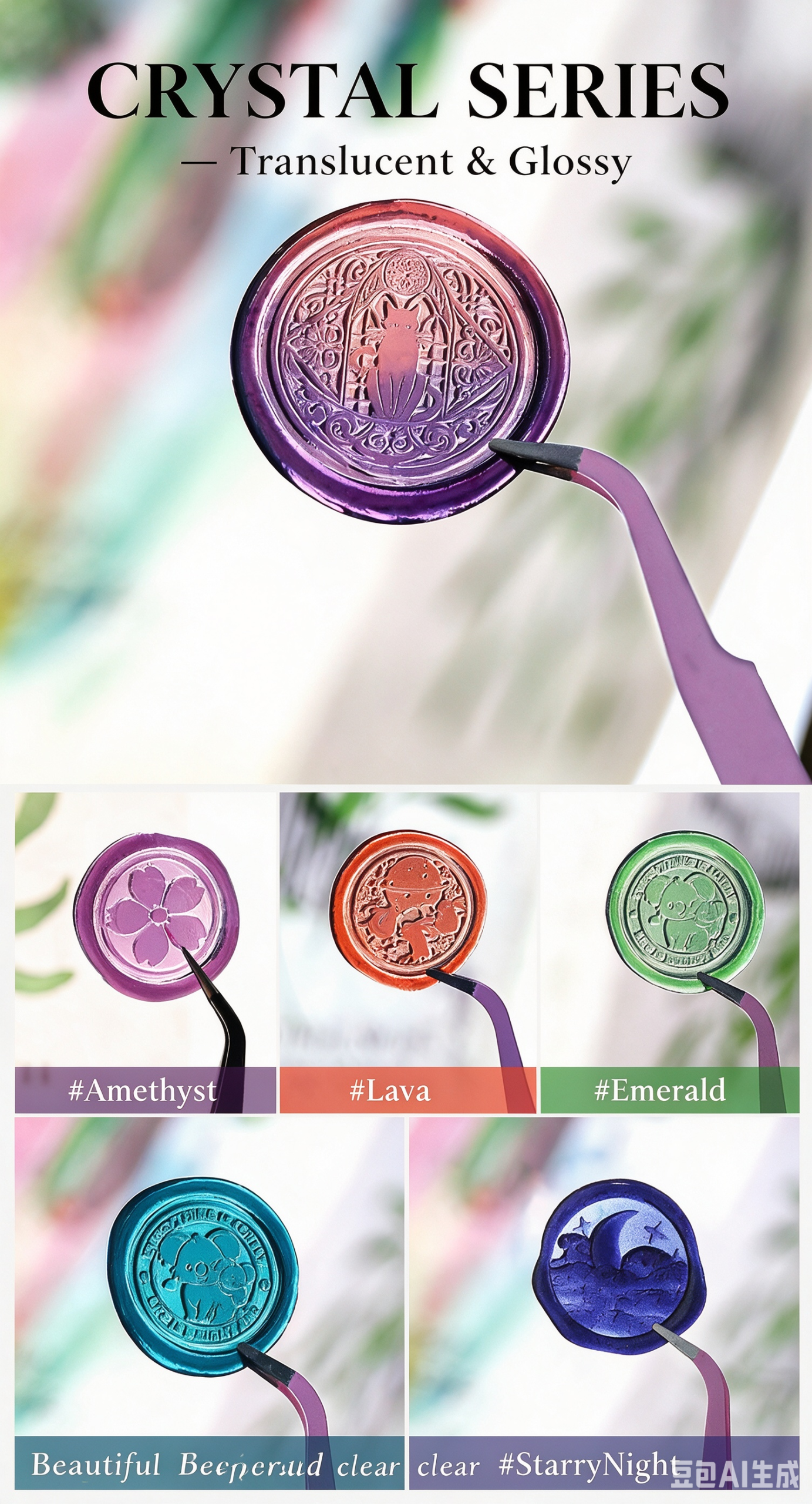 Metallic Sealing Wax Beads for Decorative Stamps detail image 11