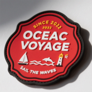 Customized Vintage Magnet Logo Embossed Soft 2D 3D PVC Badges for Garment Heat Transfer main image 2