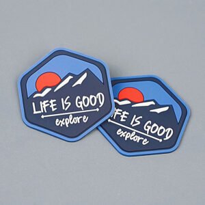 Customized Vintage Magnet Logo Embossed Soft 2D 3D PVC Badges for Garment Heat Transfer main image 3