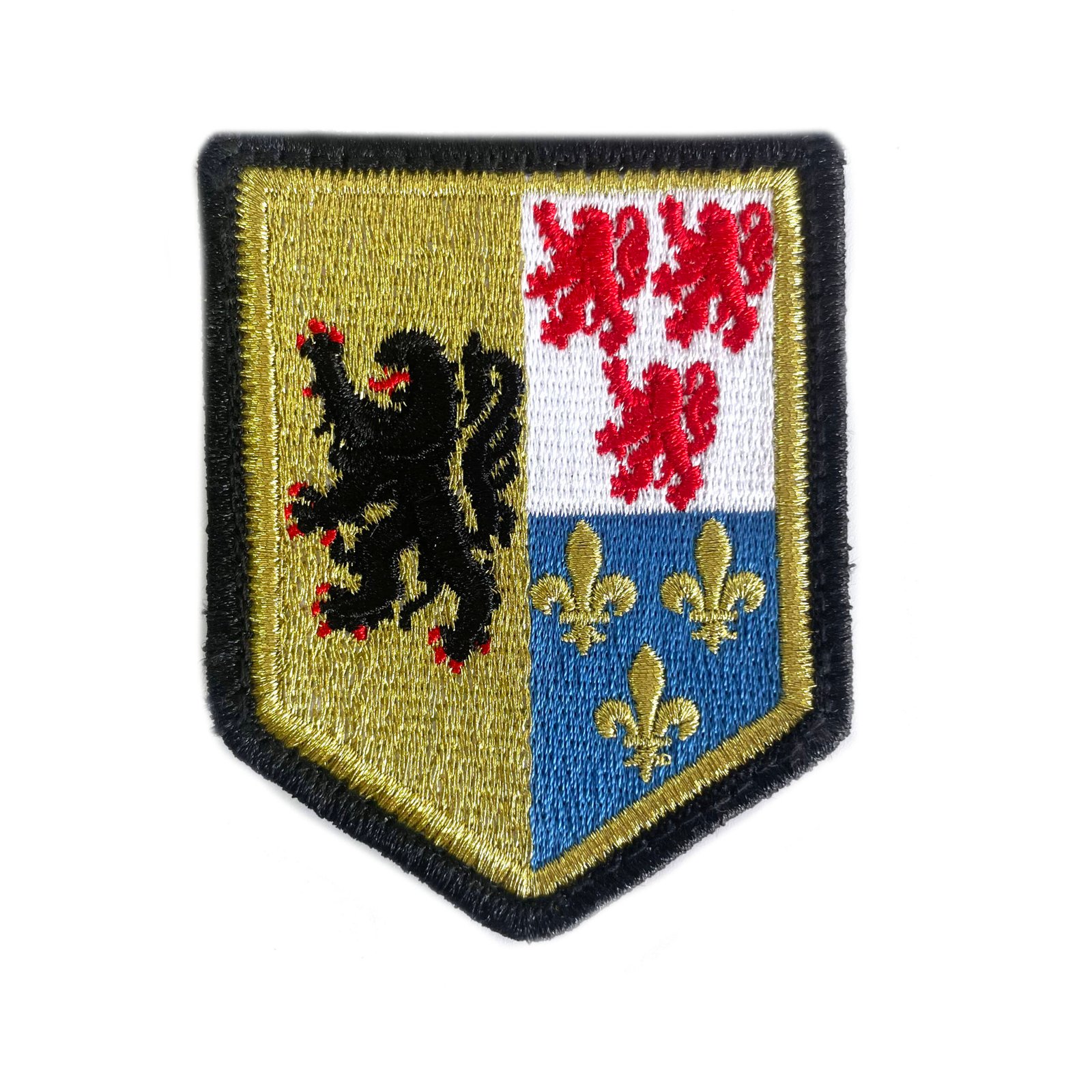 High Quality Custom Hook and Loop Backing France Hand Embroidery Badges Patches Pakistan main image 4