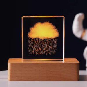 Crystal Cube Cloud Cube Crystal Carved Small Ornaments Office Desk Decoration main image 1