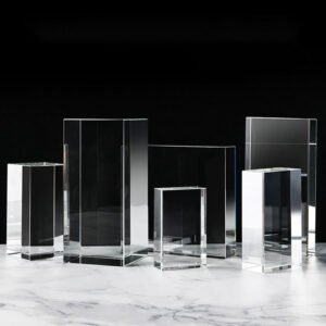 Honor of Crystal High Quality Various Styles K9 Material Transparent Sublimation Blank Crystal Blank Crystal Trophy Blank main image 1