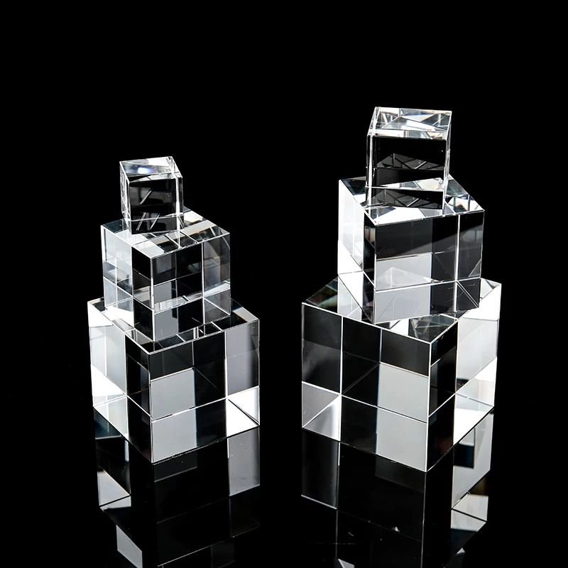 Honor of Crystal High Quality Various Styles K9 Material Transparent Sublimation Blank Crystal Blank Crystal Trophy Blank main image 2