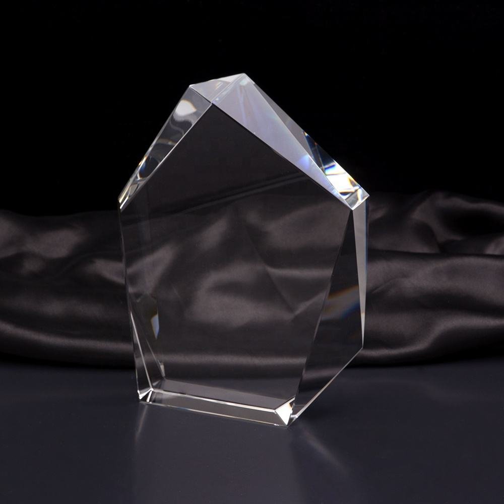 Honor of Crystal High Quality Various Styles K9 Material Transparent Sublimation Blank Crystal Blank Crystal Trophy Blank main image 4