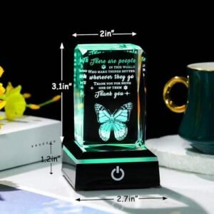 Office Desk Decor Crystal Block 3d Glass Cube Wholesale 3d Crystal Cube K9 Crystal Cube Photo Display with Led Colorful Base main image 2