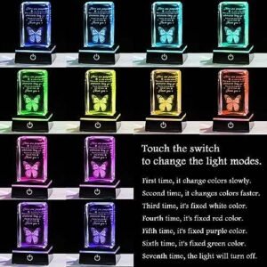 Office Desk Decor Crystal Block 3d Glass Cube Wholesale 3d Crystal Cube K9 Crystal Cube Photo Display with Led Colorful Base main image 5