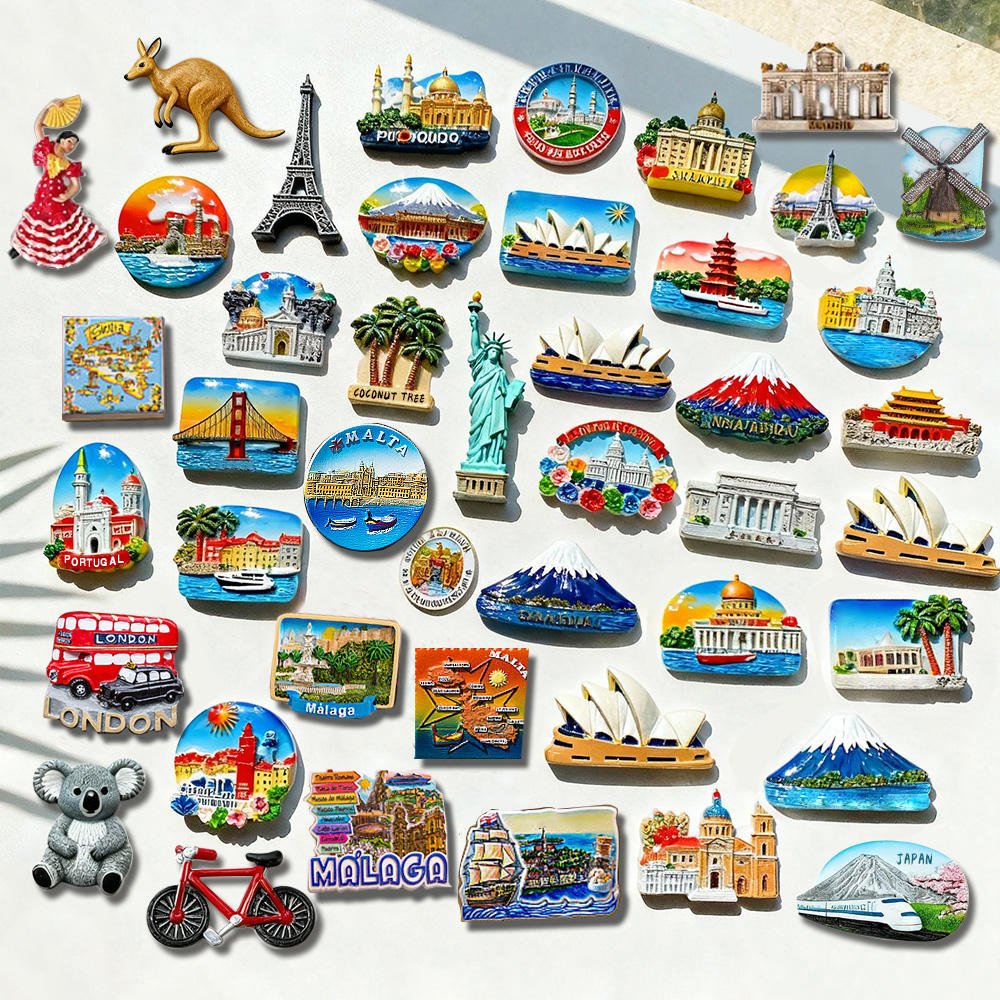 Custom Design logo Resin Sea World Stickers 3d Fridge Magnet Tourist Souvenir Kitchen Gift main image 1