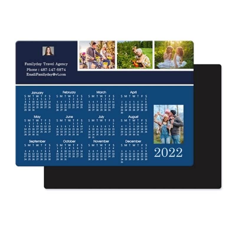 Factory Promotional Gift Paper Fridge Magnets Custom Printing and Shape 2022 Magnet Calendar for Fridge main image 1