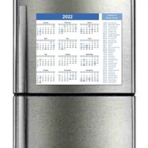 Factory Promotional Gift Paper Fridge Magnets Custom Printing and Shape 2022 Magnet Calendar for Fridge main image 2